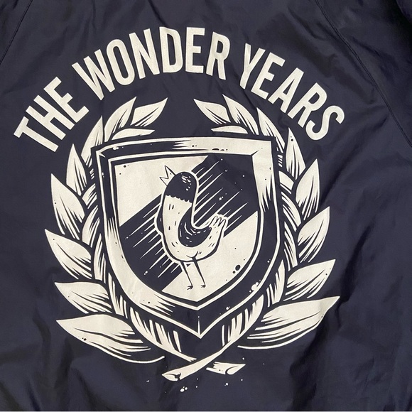 Vintage The Wonder Years Men’s Multi Logo Nylon Band Jacket Size Small - Picture 5 of 9